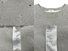 Load image into Gallery viewer, CELINE セリーヌ トリオンフ スウェット ロゴ ワンポイント ガジェット 2Y090345F グレー コットン 中古 4b007036