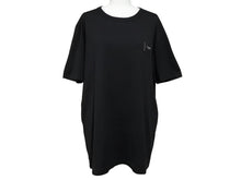 画像をギャラリービューアに読み込む, DOLCE&amp;GABBANA ドルチェ&amp;ガッバーナ 半袖 クルーネック Tシャツ ロゴプレート G8HLOT ブラック 黒 美品 中古 4b007060