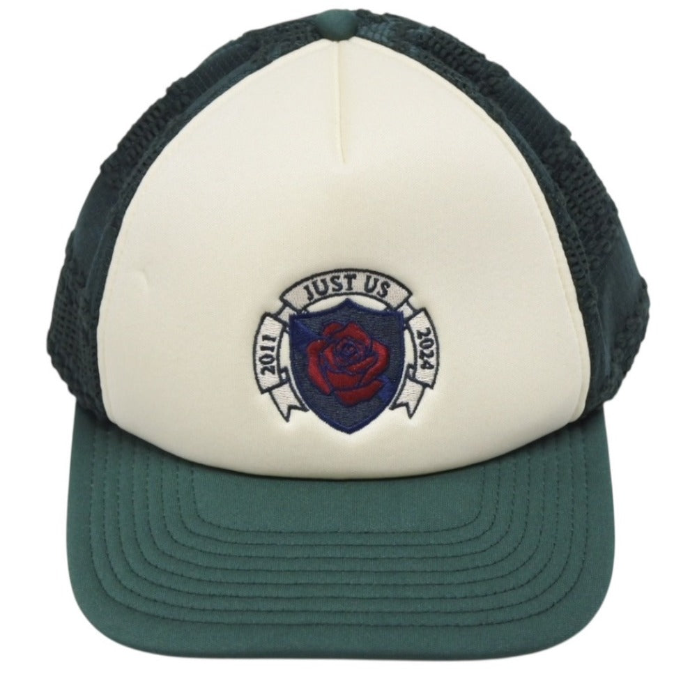 KITH キース Striped Ladder Lace Poly Foam Trucker トラッカー キャップ KHM050726 フリーサイズ グリーン 良品 中古 4b007070