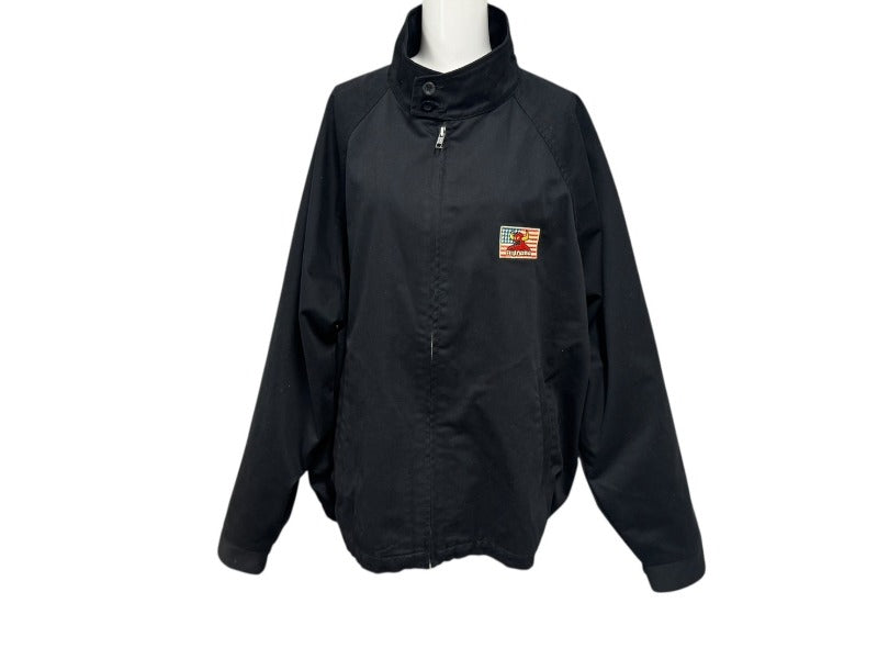 SUPREME シュプリーム x toy machine コラボ HARRINGTON JACKET ハリントンジャケット L ブラック 黒 美品 中古 4b007076