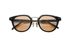 Load image into Gallery viewer, PRADA プラダ ロゴ サングラス SPR 17Y クリスタルマスタードイエローレンズ ブラック ゴールド金具 サイズ49□22 美品 中古 4b007087