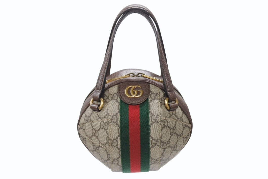 極美品 GUCCI グッチ オフィディア GGスプリーム 2WAYバッグ ハンドバッグ ショルダーバッグ 574194 525040 ベージュ 中古 4b007088