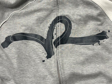 Load image into Gallery viewer, ROCAWEAR ロカウェア レアモデル ロゴプリント トラックジャケット パーカー グレー ネイビー コットン サイズXL 美品 中古 4b007105