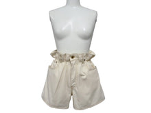画像をギャラリービューアに読み込む, MIUMIU ミュウミュウ ショートパンツ ベージュ コットン ポリエステル 刺繍 ステッチ サイズ25 美品 中古 4b007106