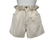画像をギャラリービューアに読み込む, MIUMIU ミュウミュウ ショートパンツ ベージュ コットン ポリエステル 刺繍 ステッチ サイズ25 美品 中古 4b007106