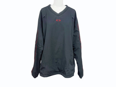 OAKLEY オークリー ピステ プルオーバー 裏フリース ブラック 黒 ポリエステル 419261JP XL 美品中古 4b007125