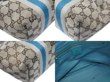 Load image into Gallery viewer, GUCCI グッチ ハンドバッグ 120844 ブラウン ベージュ GGスプリームキャンバス レザー シルバー金具 美品 中古 4b007144