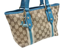 Load image into Gallery viewer, GUCCI グッチ ハンドバッグ 120844 ブラウン ベージュ GGスプリームキャンバス レザー シルバー金具 美品 中古 4b007144