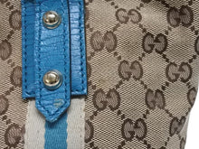 Load image into Gallery viewer, GUCCI グッチ ハンドバッグ 120844 ブラウン ベージュ GGスプリームキャンバス レザー シルバー金具 美品 中古 4b007144
