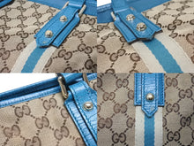 Load image into Gallery viewer, GUCCI グッチ ハンドバッグ 120844 ブラウン ベージュ GGスプリームキャンバス レザー シルバー金具 美品 中古 4b007144