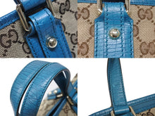 Load image into Gallery viewer, GUCCI グッチ ハンドバッグ 120844 ブラウン ベージュ GGスプリームキャンバス レザー シルバー金具 美品 中古 4b007144