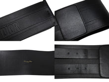 画像をギャラリービューアに読み込む, 極美品 CHRISTIAN DIOR クリスチャンディオール D-WAIST ウエストベルト B0098CMIV90075 レザー ブラック ゴールド金具 サイズ70 中古 4b007147