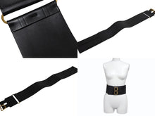 画像をギャラリービューアに読み込む, 極美品 CHRISTIAN DIOR クリスチャンディオール D-WAIST ウエストベルト B0098CMIV90075 レザー ブラック ゴールド金具 サイズ70 中古 4b007147