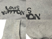 画像をギャラリービューアに読み込む, ルイヴィトン LOUISVUITTON 21AW RM212 ロゴプリントネオン ワーキングマンフーディ パーカー グレー M 美品 中古 4b007161