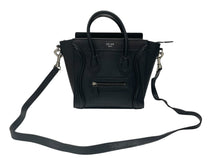 Load image into Gallery viewer, 極美品 CELINE セリーヌ Luggage ラゲージ マイクロショッパー 2WAY ハンドバッグ ショルダーバッグ レザー ブラック 189793DRU 中古 4b007185