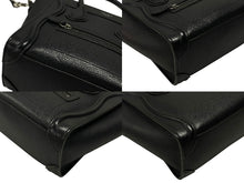 Load image into Gallery viewer, 極美品 CELINE セリーヌ Luggage ラゲージ マイクロショッパー 2WAY ハンドバッグ ショルダーバッグ レザー ブラック 189793DRU 中古 4b007185
