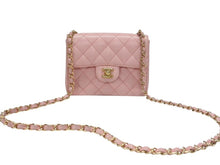 画像をギャラリービューアに読み込む, 極美品 CHANEL シャネル ミニマトラッセ チェーンショルダーバッグ ココマーク 7番台 キャビアスキン ピンク ゴールド金具 中古 4b007196