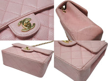 画像をギャラリービューアに読み込む, 極美品 CHANEL シャネル ミニマトラッセ チェーンショルダーバッグ ココマーク 7番台 キャビアスキン ピンク ゴールド金具 中古 4b007196