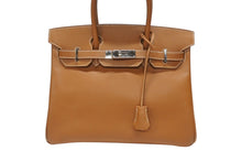 Load image into Gallery viewer, 極美品 HERMES エルメス バーキン30 ハンドバッグ ヴォーエプソン ゴールド シルバー金具 ☐M刻印 中古 4b007208