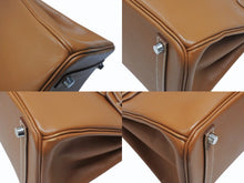Load image into Gallery viewer, 極美品 HERMES エルメス バーキン30 ハンドバッグ ヴォーエプソン ゴールド シルバー金具 ☐M刻印 中古 4b007208
