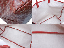 Load image into Gallery viewer, 新品同様 GOYARD ゴヤール サンルイPM トートバッグ レッド PVC レザー STLOUIPMLTY02CL02P 中古 4b007210