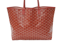Load image into Gallery viewer, 新品同様 GOYARD ゴヤール サンルイPM トートバッグ レッド PVC レザー STLOUIPMLTY02CL02P 中古 4b007210
