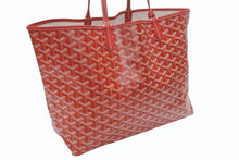 Load image into Gallery viewer, 新品同様 GOYARD ゴヤール サンルイPM トートバッグ レッド PVC レザー STLOUIPMLTY02CL02P 中古 4b007210