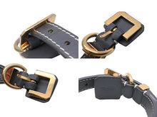 画像をギャラリービューアに読み込む, GOYARD ゴヤール フランクリン ペット用首輪 ARR020133 ゴヤールディンキャンバス クラムシーカウハイド パラジウム グレー サイズ32 美品 中古 4b007213