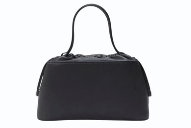 極美品 HERMES エルメス Douparis ドゥパリ ハンドバッグ ヴォ―エプソン ブラック □J刻印 シルバー金具 中古 4b007227