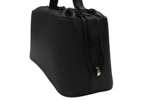 Load image into Gallery viewer, 極美品 HERMES エルメス Douparis ドゥパリ ハンドバッグ ヴォ―エプソン ブラック □J刻印 シルバー金具 中古 4b007227