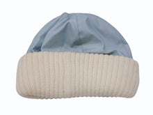 画像をギャラリービューアに読み込む, 極美品 CHANEL シャネル スポーツライン ニット帽 ココマーク ポリエステル エラスタン アイボリー ブルー サイズM 中古 4b007238