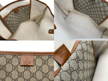 Load image into Gallery viewer, GUCCI グッチ GGスプリーム ロゴ トートバッグ 21134 ブラウン キャメル PVC レザー ゴールド金具 良品 中古 4b007246