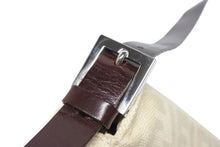 画像をギャラリービューアに読み込む, FENDI フェンディ マンマバケット ワンショルダーバッグ 222826566 ズッカ柄 ベージュ シルバー金具 美品 中古 4b007248