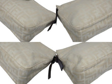 画像をギャラリービューアに読み込む, FENDI フェンディ マンマバケット ワンショルダーバッグ 222826566 ズッカ柄 ベージュ シルバー金具 美品 中古 4b007248