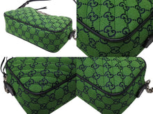 Load image into Gallery viewer, 極美品 GUCCI グッチ GGマーモント キルティング スモール ショルダーバッグ 緑 グリーン GG柄 チェーン クロスボディ 肩掛け 447632 中古 4b007250