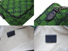 Load image into Gallery viewer, 極美品 GUCCI グッチ GGマーモント キルティング スモール ショルダーバッグ 緑 グリーン GG柄 チェーン クロスボディ 肩掛け 447632 中古 4b007250