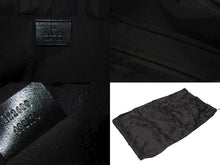 Load image into Gallery viewer, 極美品 GUCCI グッチ シマ クラッチバッグ セカンドバッグ 152600 492174 イタリア製 レザー ブラック シルバー金具 中古 4b007251