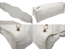 Load image into Gallery viewer, BALENCIAGA バレンシアガ ジャイアントシティ 2WAYバッグ イタリア製 レザー 527589 ホワイト ピンクゴールド金具 美品 中古 4b007253