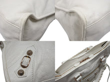 Load image into Gallery viewer, BALENCIAGA バレンシアガ ジャイアントシティ 2WAYバッグ イタリア製 レザー 527589 ホワイト ピンクゴールド金具 美品 中古 4b007253