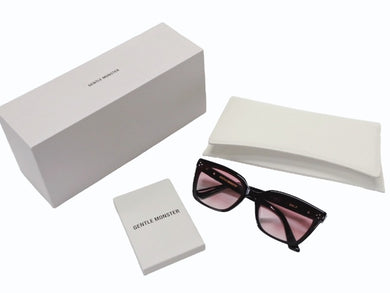 GENTLE MONSTER ジェントルモンスター アセテート ブラック ピンク サイズ63◻︎15 143 美品 中古 4b007268