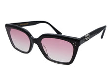 画像をギャラリービューアに読み込む, GENTLE MONSTER ジェントルモンスター アセテート ブラック ピンク サイズ63◻︎15 143 美品 中古 4b007268