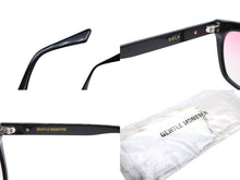 画像をギャラリービューアに読み込む, GENTLE MONSTER ジェントルモンスター アセテート ブラック ピンク サイズ63◻︎15 143 美品 中古 4b007268