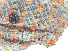 画像をギャラリービューアに読み込む, MAISON MICHEL メゾン・ミッシェル キャスケット マルチカラー ブルー ホワイト オレンジ系 サイズS 中古 4b007278