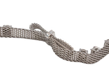 画像をギャラリービューアに読み込む, 極美品 MIUMIU ミュウミュウ チョーカー ネックレス リボン ラインストーン メタル シルバー ブラック シルバー金具 中古 4b007279