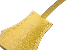 Load image into Gallery viewer, HERMES エルメス クロシェット カデナ キー セット トリヨンノビーヨ ジョーヌナプル ゴールド金具 美品 中古 4b007286