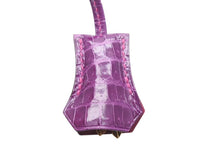 Load image into Gallery viewer, 極美品 HERMES エルメス クロシェット キー セット ポロサス ローズシェヘラザード ウルトラヴァイオレット ゴールド金具 中古 4b007287