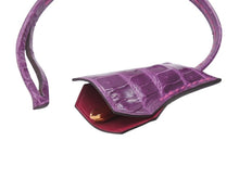 Load image into Gallery viewer, 極美品 HERMES エルメス クロシェット キー セット ポロサス ローズシェヘラザード ウルトラヴァイオレット ゴールド金具 中古 4b007287