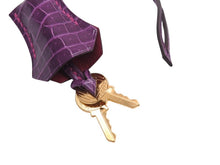 Load image into Gallery viewer, 極美品 HERMES エルメス クロシェット キー セット ポロサス ローズシェヘラザード ウルトラヴァイオレット ゴールド金具 中古 4b007287
