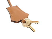 Load image into Gallery viewer, 極美品 HERMES エルメス クロシェット カデナ キー セット ヴォーエプソン ビスキュイ ゴールド金具 中古 4b007289