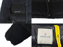 画像をギャラリービューアに読み込む, 極美品 MONCLER モンクレール FRGMT フラグメント ダウンジャケット コーデュロイ H209U1A00012 M2363 ブラック サイズ00 中古 4b007296